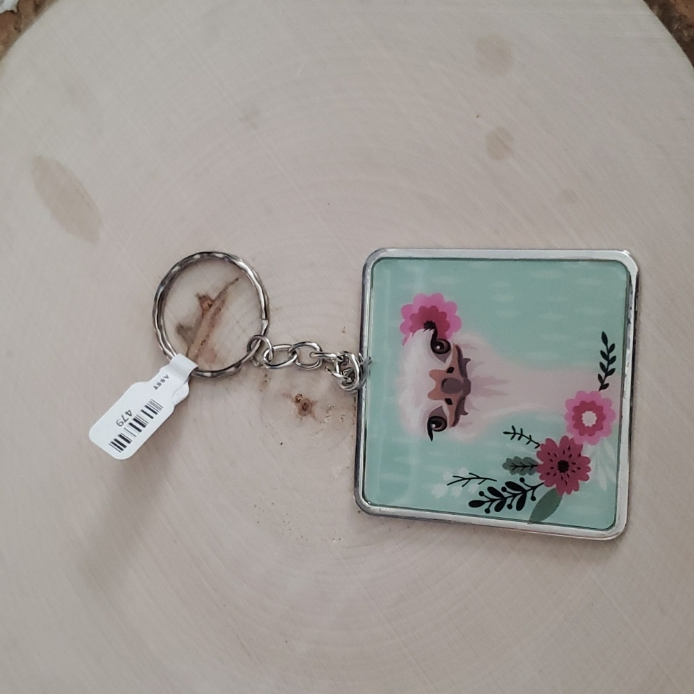 Wild & Free Dare to be Different Ostrich Design Keychain NEW